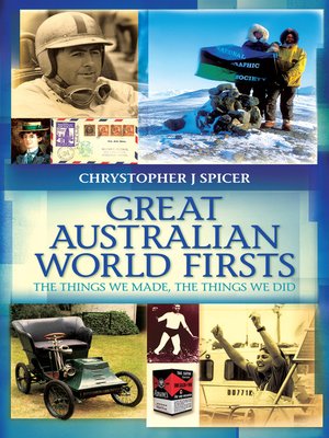 cover image of Great Australian World Firsts